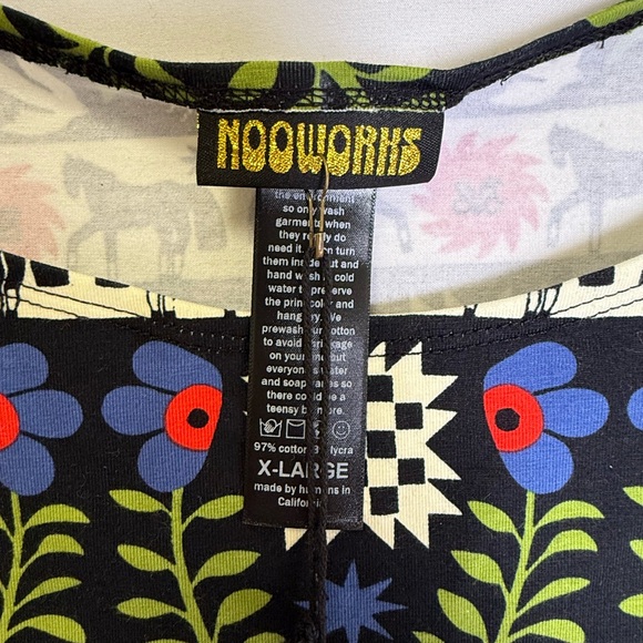 Nooworks LUCY DRESS THE GUARDIAN Dress NWT sz XL black multi - Picture 4 of 5
